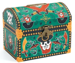 Hot Djeco Sparebøsse - Kiste med pirater og hængelås