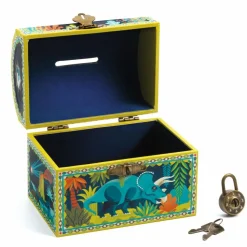 Hot Djeco Sparebøsse med hængelås - Dinosaurer