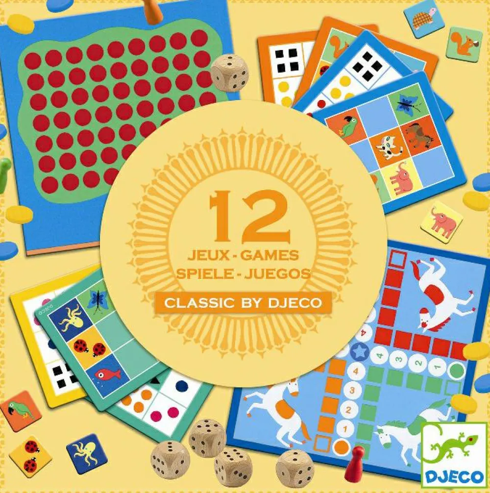 Clearance Djeco Spillemagasin (fra 4-6 år) - Inkl. 12 spil