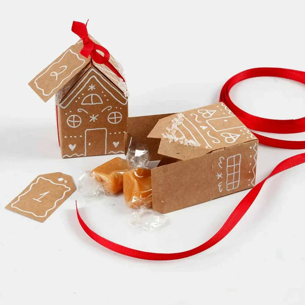 Creativ Company Sæt m. udstansede huse og træer, 24 stk