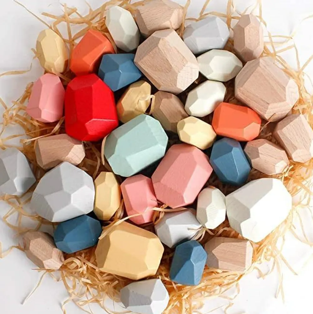 Hot Stablesten af træ, 36 stk