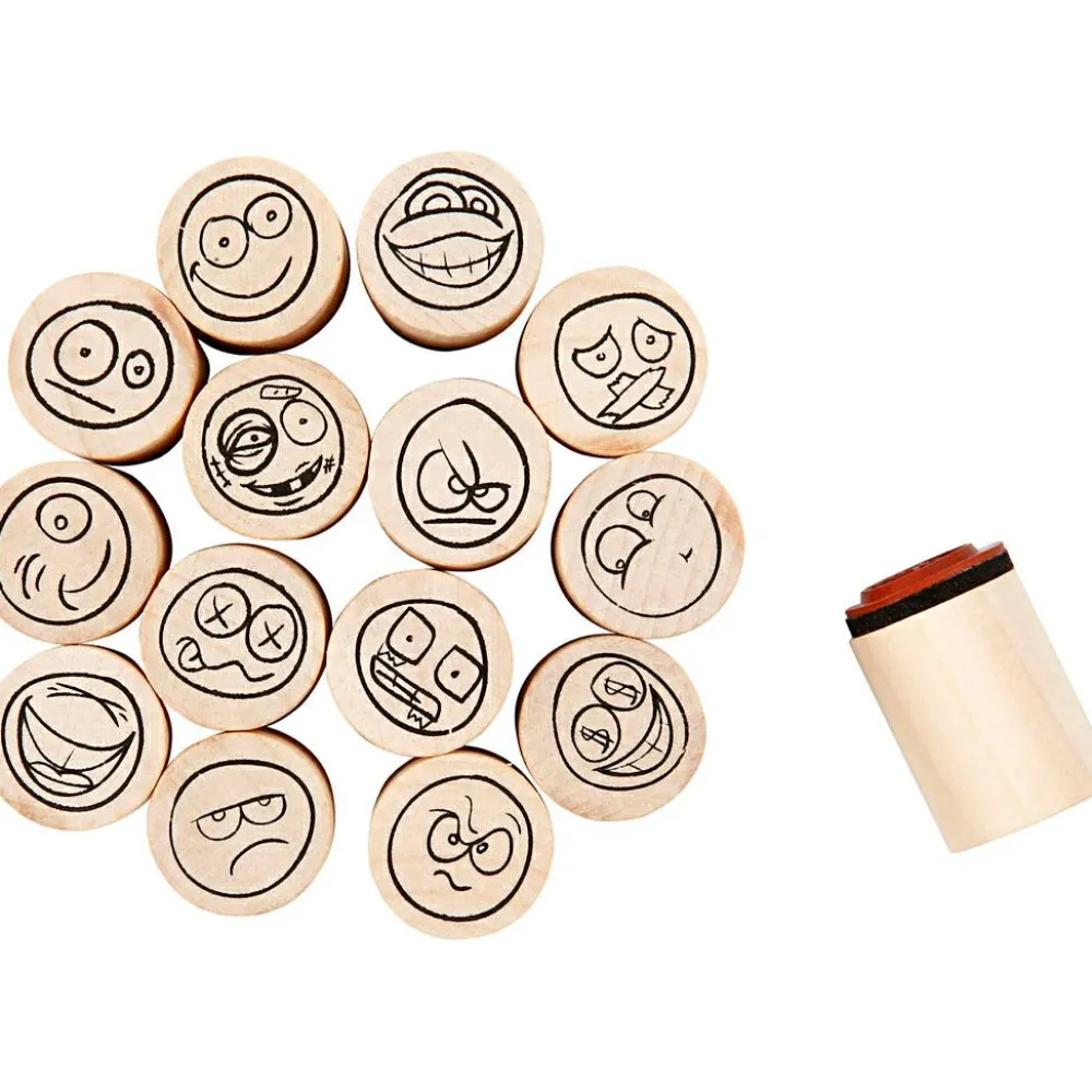 Sale Creativ Company Stempelsæt - Smiley, 15 stk