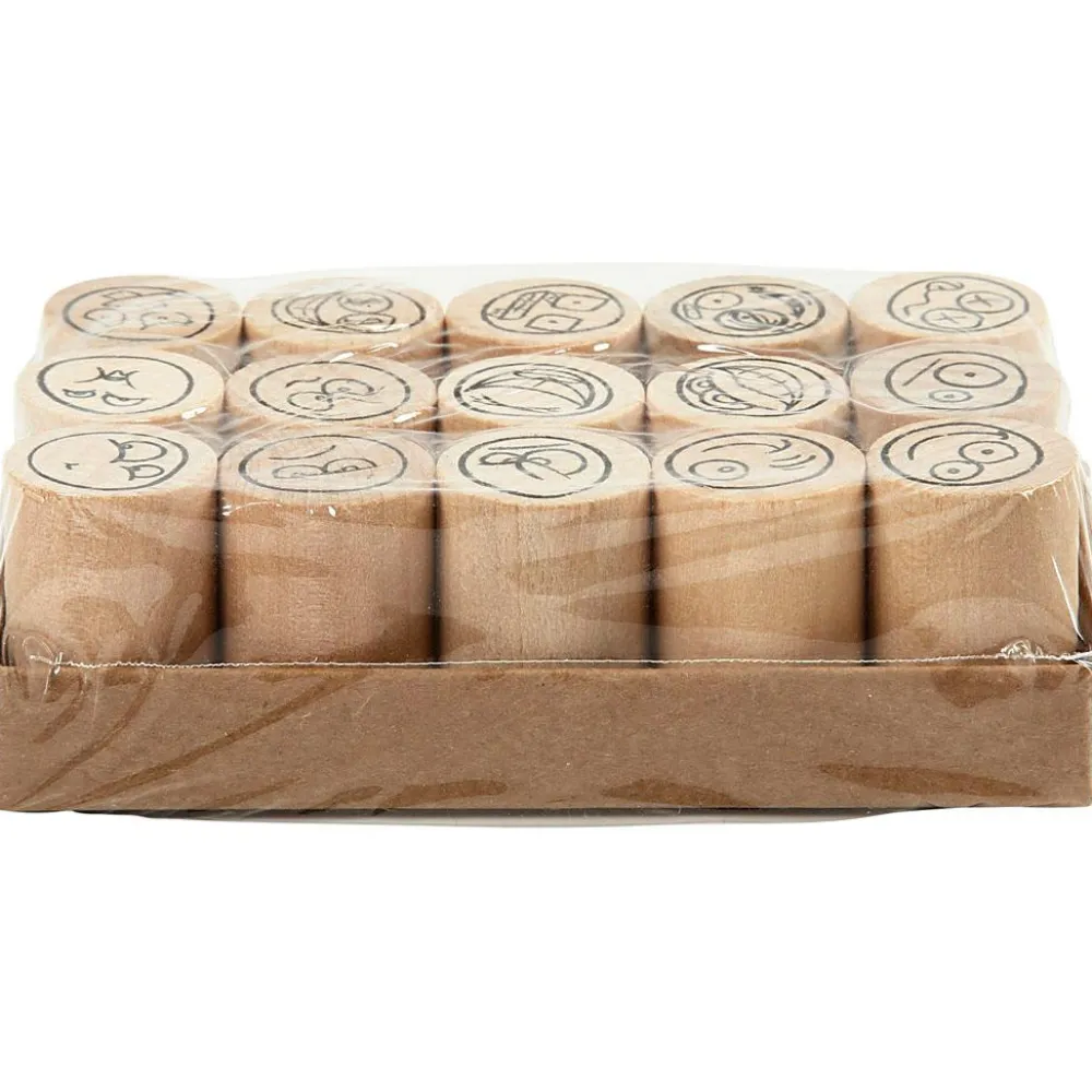 Sale Creativ Company Stempelsæt - Smiley, 15 stk