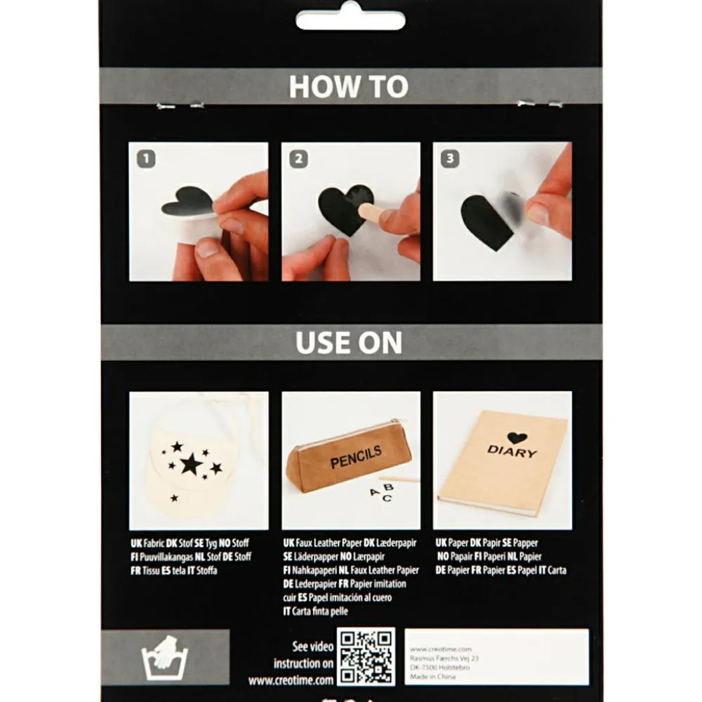 Sale Creativ Company Stickers til tekstildekoration - Kalendertal, røde