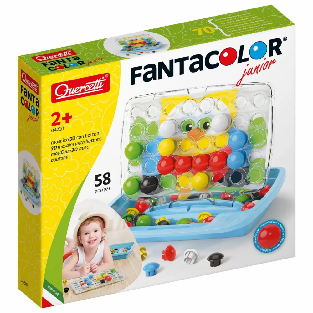 Clearance Quercetti Stiftmosaik - FantaColor Junior, 58 stk