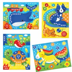 Clearance Quercetti Stiftmosaik - FantaColor m. dyr, 180 stk