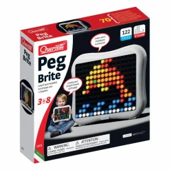 Outlet Quercetti Stiftmosaik med LED - Peg Brite, 122 stk
