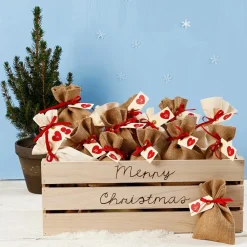 New Creativ Company Stofpose 10 x 15 cm - Brun, 4 stk