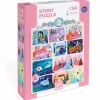 Clearance Djeco Story puslespil m. 54 brikker - Askepot