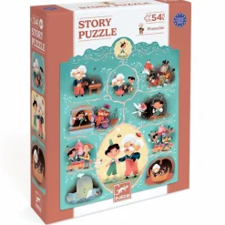 Discount Djeco Story puslespil m. 54 brikker - Pinocchio