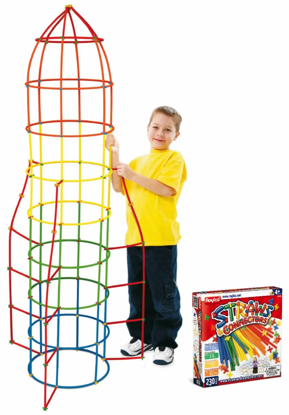 Outlet Straws & Connectors byggesæt, 230 dele