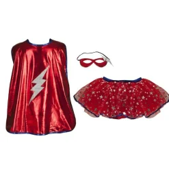 Hot Great Pretenders Superheltinde m. skørt og maske, str. 4-7 år