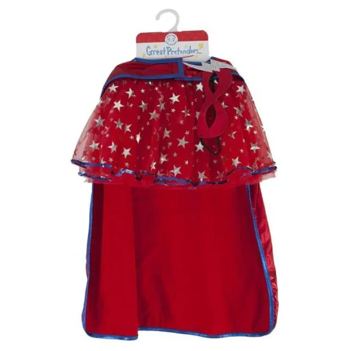 Hot Great Pretenders Superheltinde m. skørt og maske, str. 4-7 år
