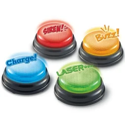 Outlet Learning Resources Svarknap m. lys og lyd, 4 stk