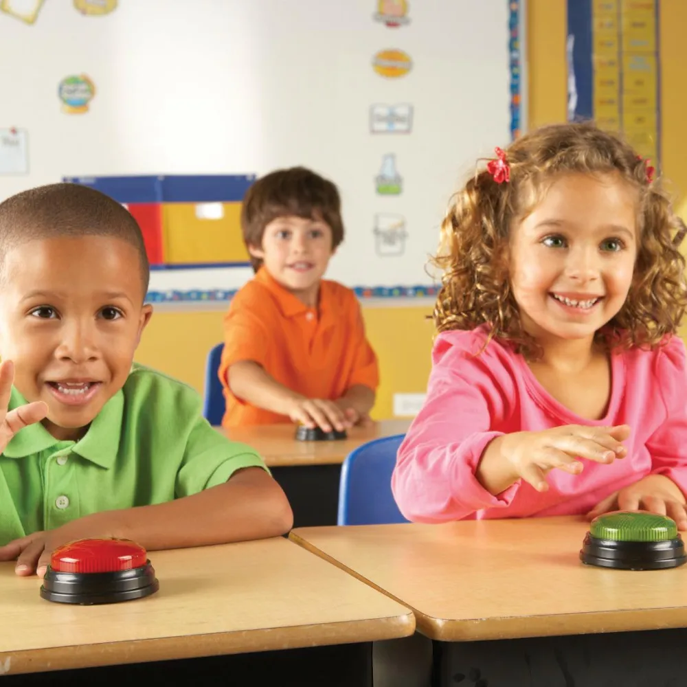 Outlet Learning Resources Svarknap m. lys og lyd, 4 stk