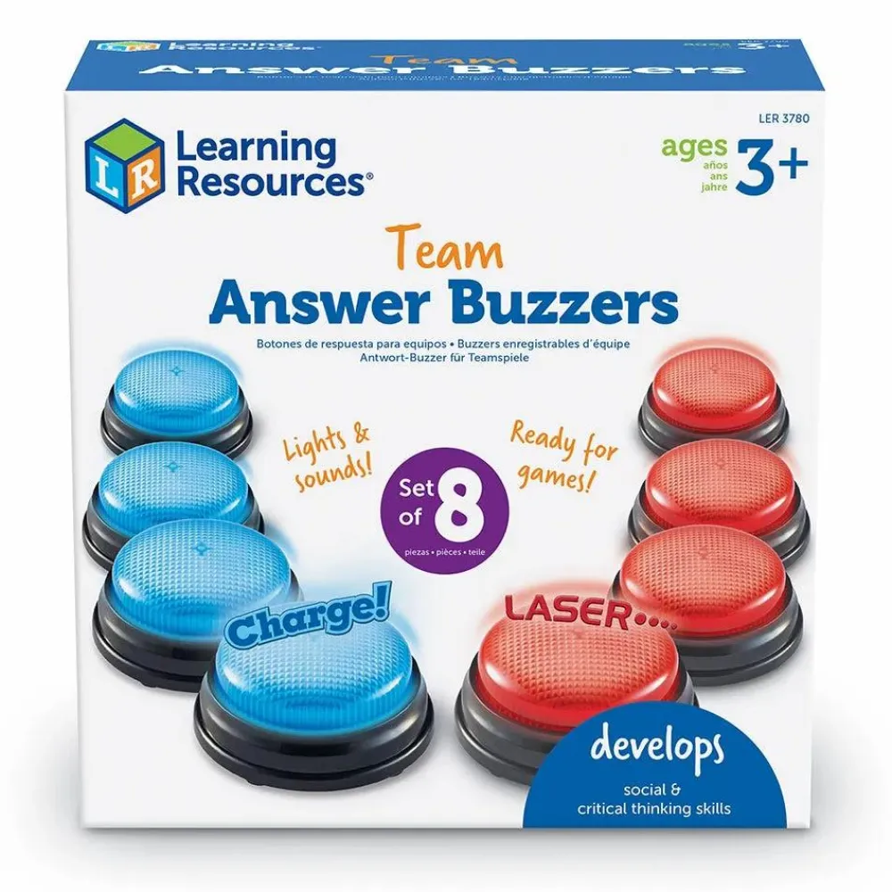 New Learning Resources Svarknapper til to hold, 2 x 4 stk