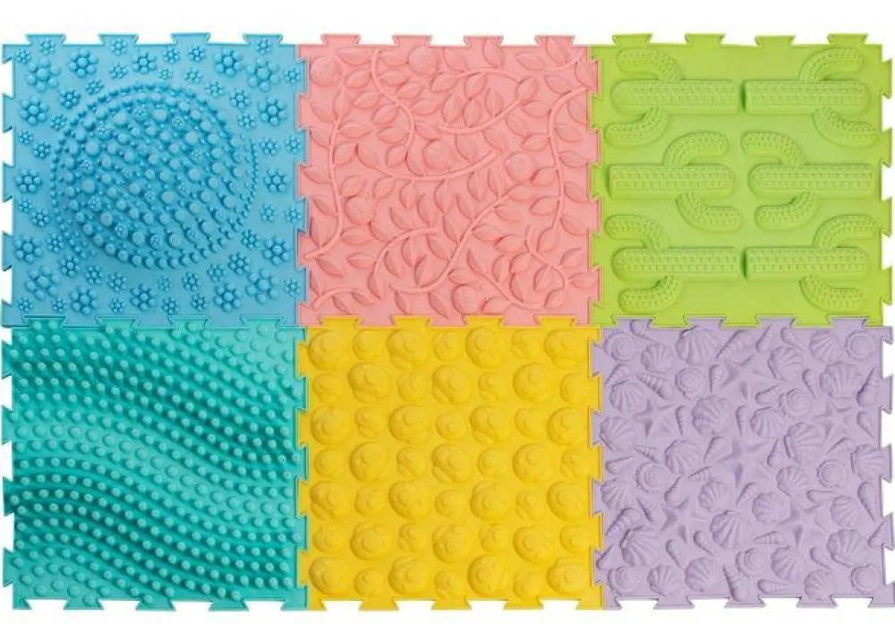 Online Taktilmåtter - Sæt med 6 stk