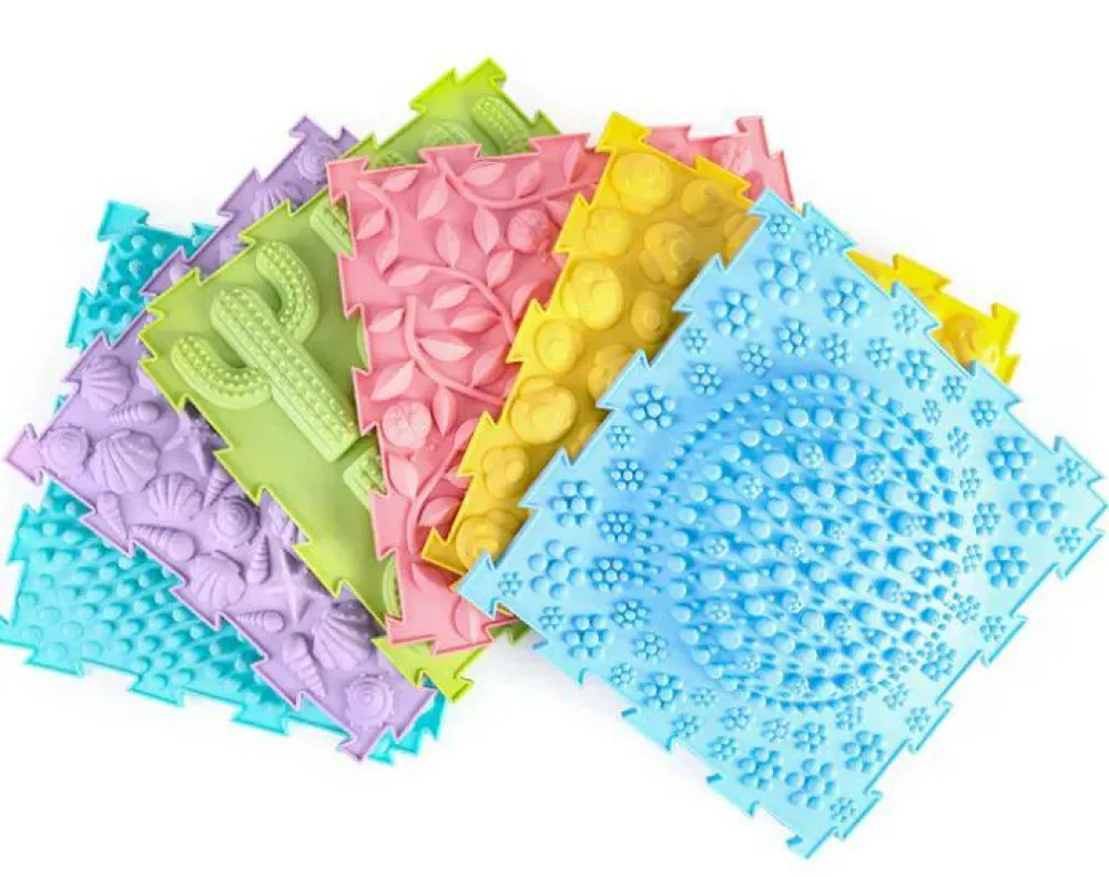 Online Taktilmåtter - Sæt med 6 stk