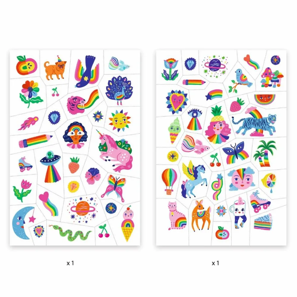 Discount Djeco Tatoveringer - Regnbuer