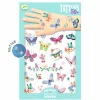 Clearance Djeco Tatoveringer, Glitter - Sommerfugle