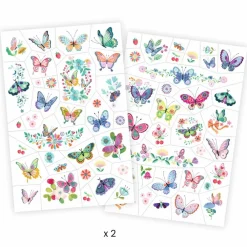 Clearance Djeco Tatoveringer, Glitter - Sommerfugle