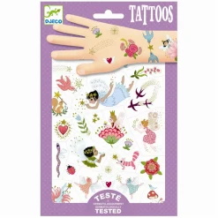 Online Djeco Tatoveringer, Metallic - Feer