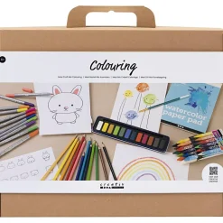 New Creativ Company Tegne- og maleæske med 50 dele