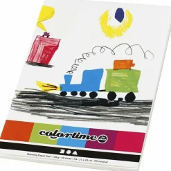 Best Creativ Company Tegneblok A4 / 120 gr. - Hvid, 50 ark