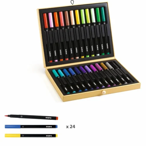 Discount Djeco Tegnekuffert med filtpenne, 25 dele