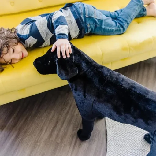 Best Melissa & Doug Tøjdyr i plys - Labrador, sort