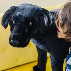 Best Melissa & Doug Tøjdyr i plys - Labrador, sort
