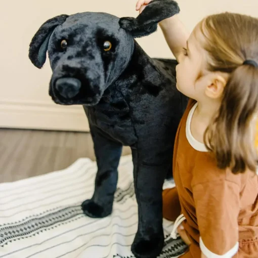 Best Melissa & Doug Tøjdyr i plys - Labrador, sort