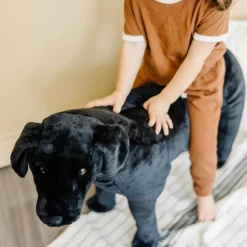 Best Melissa & Doug Tøjdyr i plys - Labrador, sort
