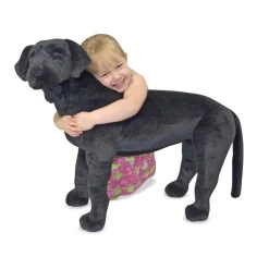 Best Melissa & Doug Tøjdyr i plys - Labrador, sort
