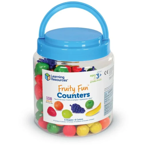 Online Learning Resources Tæl & Sorter - Frugt, 108 dele