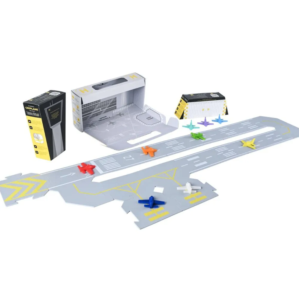 Clearance ToddleRoad Griplane hangar sæt m. 3 fly