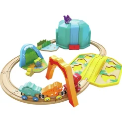 Sale Hape Togbane til de små - Dinosaurland, 27 dele