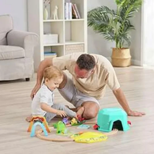 Sale Hape Togbane til de små - Dinosaurland, 27 dele