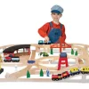 Hot Melissa & Doug Togbanesæt i træ | 132 dele
