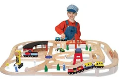 Hot Melissa & Doug Togbanesæt i træ | 132 dele