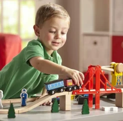 Hot Melissa & Doug Togbanesæt i træ | 132 dele