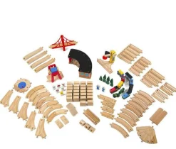 Hot Melissa & Doug Togbanesæt i træ | 132 dele