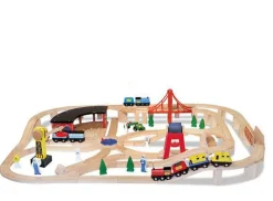 Hot Melissa & Doug Togbanesæt i træ | 132 dele