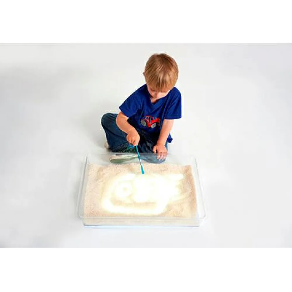 Clearance tickit® Transparent bakke med sider