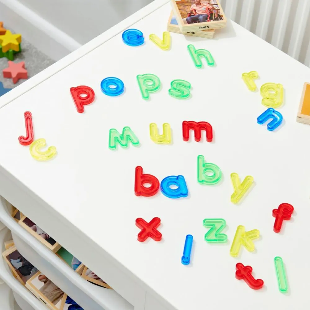 Clearance tickit® Transparente små bogstaver a-z, 26 stk