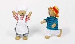 Sale goki Trædukker m. 8 sæt tøj - Bjørnene Benna & Bennoh