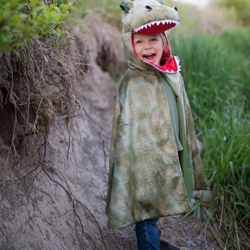 Best Great Pretenders T-Rex kappe m. klør - Grøn, str. 4-6 år