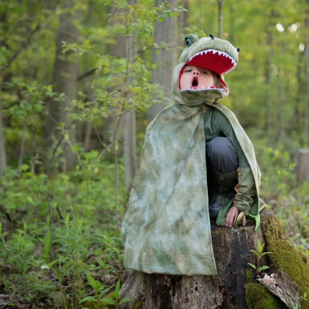 Best Great Pretenders T-Rex kappe m. klør - Grøn, str. 4-6 år