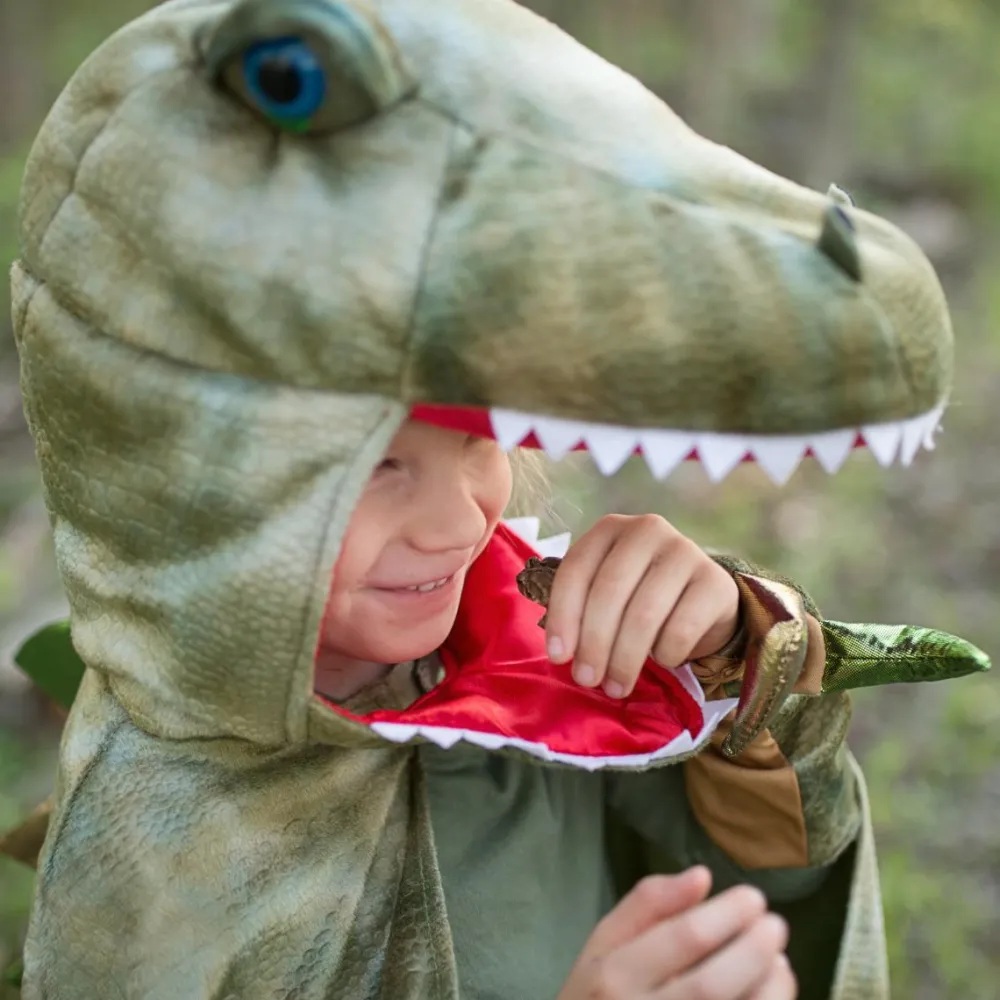 Best Great Pretenders T-Rex kappe m. klør - Grøn, str. 4-6 år