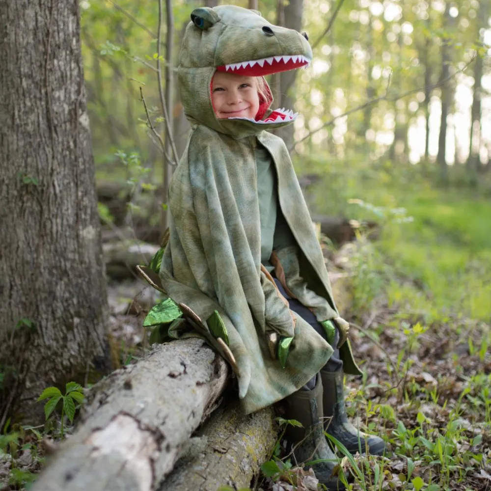 Best Great Pretenders T-Rex kappe m. klør - Grøn, str. 4-6 år